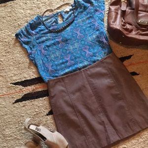 Printed short sleeved blouse